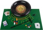 Casino Style 16 Inch Roulette Wheel Gambling Gaming Set Large Size Felt Full Set