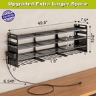 49 8 In  Cordless Power Tool Organizer Wall Mount With 4-socket Power Strip