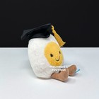 Jellycat Amuseable Graduating Boiled Egg Soft Plush Toy Nwt Soft Yolk Buddy Htf