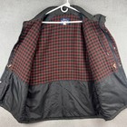 Vintage Woolrich Coat Mens Xl Wool Lined Dark Grey   Black Jacket Hipster Chore