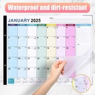 Large Desk Calendar 2025-2026 - 18-month Jumbo 22 x17   56x43cm  Wall   Deskt   