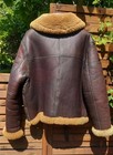 Men s B-3 Jacket Ww2 Us Navy Raf Aviator Flying Irvin Fur Shearling Real Leather