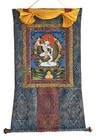 Machig Labdron Original Tibetan Thangka Painting For Chod Practice Silk Framed