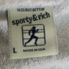 Nwot  Sporty   Rich Health Club Sweatpants Jogger Gray Unisex Drawstring Preppy