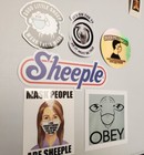 Sheeple      Sheep Bumper Stickers Variety Pack Of 6 
