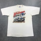 Vintage 80s Keith Kauffman Sprint Car Racing Tee Shirt Mens Xl 1989 Petitte Cook