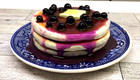 Faux fake Blueberry Pancakes Melting Butter   Syrup Breakfast Food Display Prop