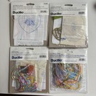 Vtg Bucilla Silk Embroidery Kits Pins  Lot 4 Brooches  1 Barrette  1 Pendant