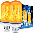 Upgraded Flame Light Bulbs  4 Modes Flickering Light Bulbs  2 Pack - Yellow