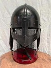 Medieval Viking Raven Helmet Chain Mail Battle Armor Helm With Free Woode Stand