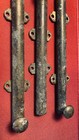 3 Antique Sliding Surface Bolts Door Lock Vintage Brass Door Hardware Fantastic 
