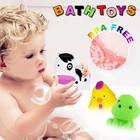 Bathtub Toys For Toddlers 1-3 - Mold Free No Hole Baby Kids Infant Bath Toys    
