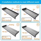 2 Pack Of 1u Vented Cantilever Server Rack Mount Shelf 6   154mm  Deep For 19   