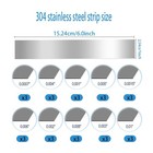 30pcs Shim Stock Assortment 304 Stainless Steel Strips 10 Sizes Thin Metal Shims