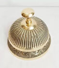 Handmade Beautiful Desk Bell Antique Vintage Brass Hotel Service Ornate   Gift