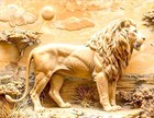 Lion King 3d Art Print On Canvas Wall Art Oil Print 8 x11  - Ready To Be Framed