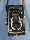 Yashica 635 Tlr Outfit W 35mm Kit  Manual  Lens Cap  Filters And Case
