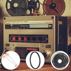 50pcs For Cassette Player Recorder Repair Replacement Square Rubber Drive Belt