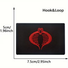 G i  Joe Cobra Patch Tactical Morale Hook And Loop Iron sew On Embroidered Hat