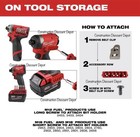 8 Pack Milwaukee On Tool Accessory   Case Row Holder 1  Hex Drill Bits Bit Rails
