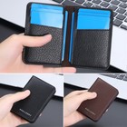 Fashion Men s Minimalist Slim Wallet Id Credit Card Holder Bifold Leather Purse