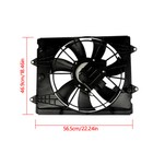 Radiator Cooling Fan Assembly For Honda Civic Lx-p 2 0l 2016 2017 2018-2021