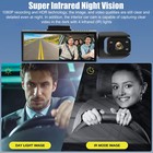 1080p Dual Lens Car Dvr Dash Cam G-sensor Front And Inside Camera Video Record