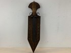Vtg Possibly Ant Medieval Wall Hanging Sword   Mace Ball   Chain W  Plaques