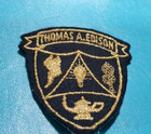 Thomas A  Edison Vintage Embroidered Patch