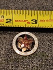 Vntg Solid 10k Gold D L Auld Company Auld Enameled Ohio Red Star Lpn Nursing Pin