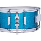 Ludwig Classic Maple Snare Drum - 14 X 6 5 In  Vintage Aqua Sparkle