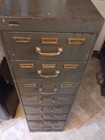 Library Bureau Vtg  Industrial Metal Cabinet  Dental Ex-rays   Random Artifacts 