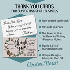 Business Blank Thank You Cards  Qty  50 Country Cotton Bole Wreath-3 5 x2  South