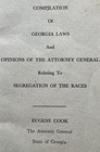 1956 Compilation Of Georgia Laws Relating To Segregation Of The Races Ga