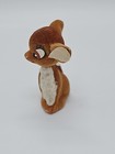Vtg Deer Christmas Ornament Walt Disney Productions Flocked Hong Kong No Hanger