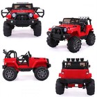 Tobbi 12v Kids Electric Battery Powered Wrangler Ride On Toy With Remote  Red