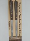 Lot Of 8 Vintage Forgecraft Stainless Steak Knives Old Stock Factory Sealed
