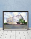 Dunder Mifflin Pam s Replica Watercolor Print The Office Decor Office Art Gift