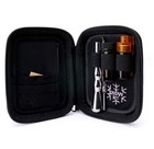 9 Piece Snuff Kit Mirror Straw Black Zippered Storage Bag Compact Travel Setup  