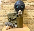 Shms Black Gas Mask Soviet Cold War Respirator     Size    3     Military Collectible
