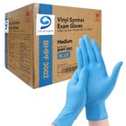 Basic Vinyl Exam Gloves  Latex-free  Powder-free  Disposable  Medium  Case Of   