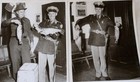 Antique 1950   s Real Photograph Police Officer Holding Fishing On Duty B   W Lot