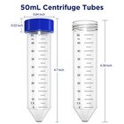 50ml Centrifuge Tube conical Tube Pp vial Test Tube mark For Agar Slants