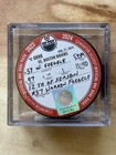 Connor Mcdavid Game-used Assist Puck - From 100 Assist Season  2023-24  - Oilers