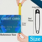 60pcs-3inch Large Black Safety Pins  Rust-resistant Nickel Plated Steel  Shar   