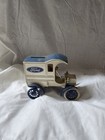 Ertl 1905 Fords First Delivery Car Truck Diecast Metal Coin Bank White Blue Logo