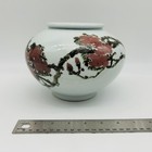 Antique Japanese Vase Porcelain Bowl Art 19th Century Floral Cherry Blossom