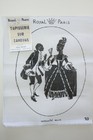 New Vtg French Royal Paris Needlepoint Canvas Courting Couple Silhouette 8x10
