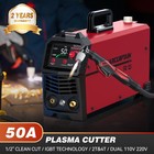 Plasma Cutter 50amp 110v 220v Dual Voltage 1 2  Cut Portable Igbt Welder Machine