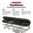 Yakima Topwater Enclosed Rooftop Fishing Rod Box Compatible W  Easyrider Trailer